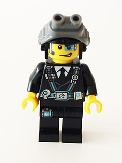 LEGO Minifigure-Agent Curtis Bolt with Goggles-Ultra Agents-UAGT015-Creative Brick Builders